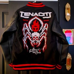 Calling all goths Sold out Rare Tenaciti letterman jacket famous New York design